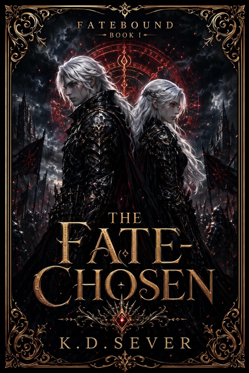 The Fate-Chosen, a dark fantasy romance with a strong heroine and assassin hero